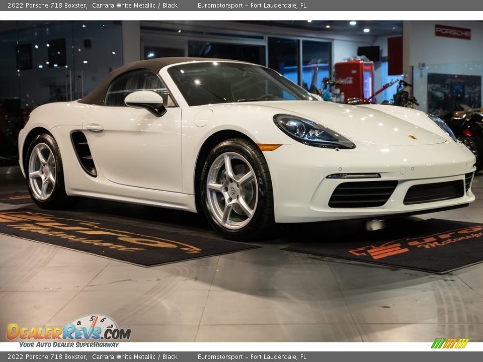 2022 Porsche 718 Boxster Carrara White Metallic / Black Photo #46