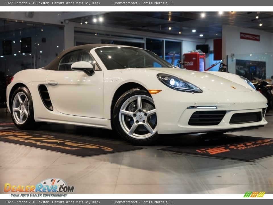 2022 Porsche 718 Boxster Carrara White Metallic / Black Photo #47