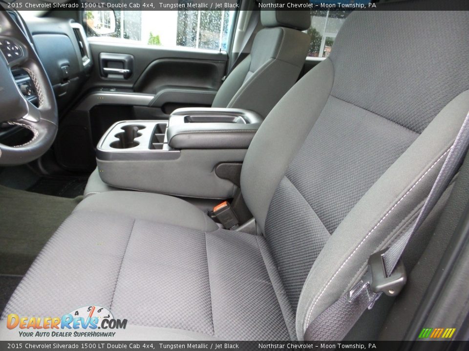 2015 Chevrolet Silverado 1500 LT Double Cab 4x4 Tungsten Metallic / Jet Black Photo #19