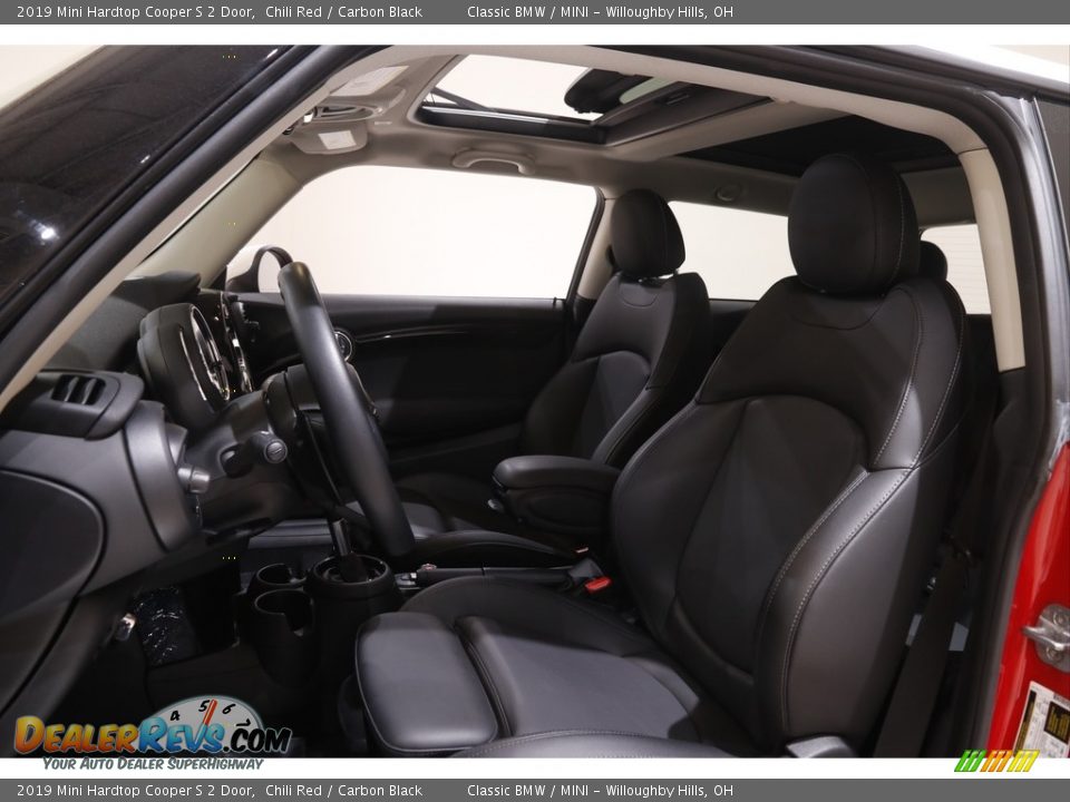2019 Mini Hardtop Cooper S 2 Door Chili Red / Carbon Black Photo #5