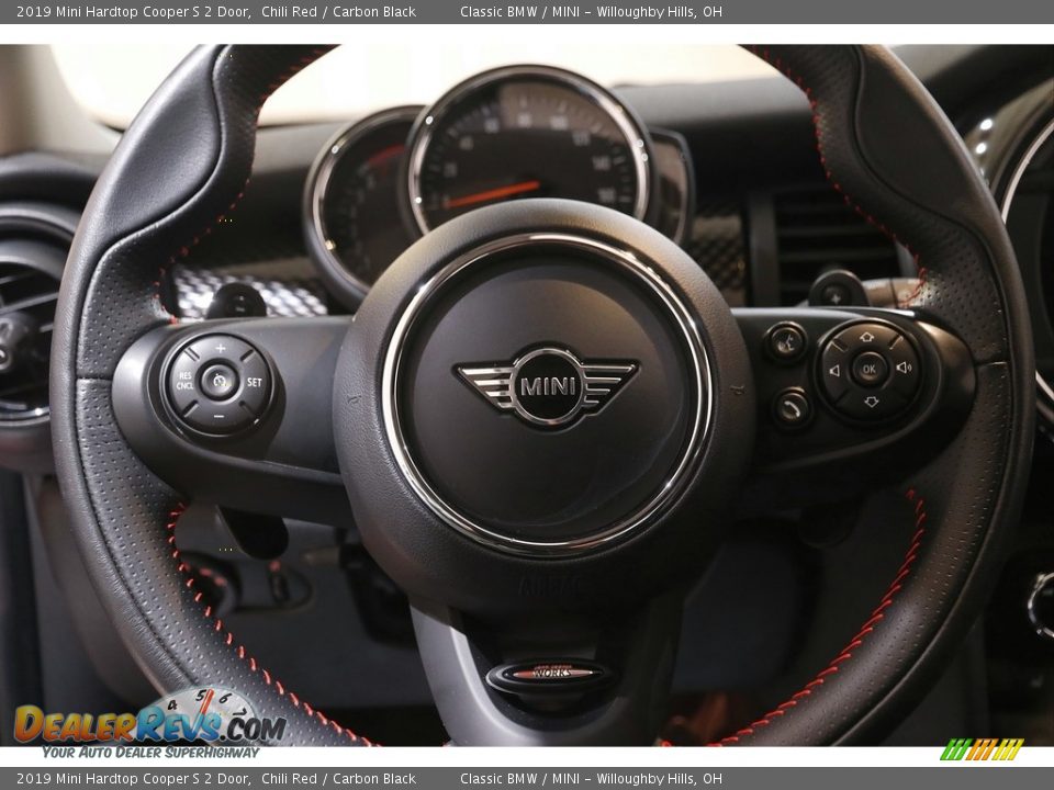 2019 Mini Hardtop Cooper S 2 Door Chili Red / Carbon Black Photo #6