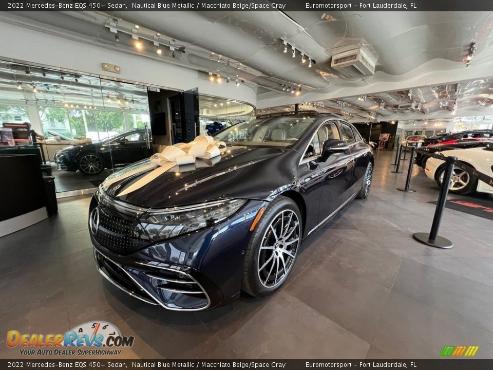 Nautical Blue Metallic 2022 Mercedes-Benz EQS 450+ Sedan Photo #1