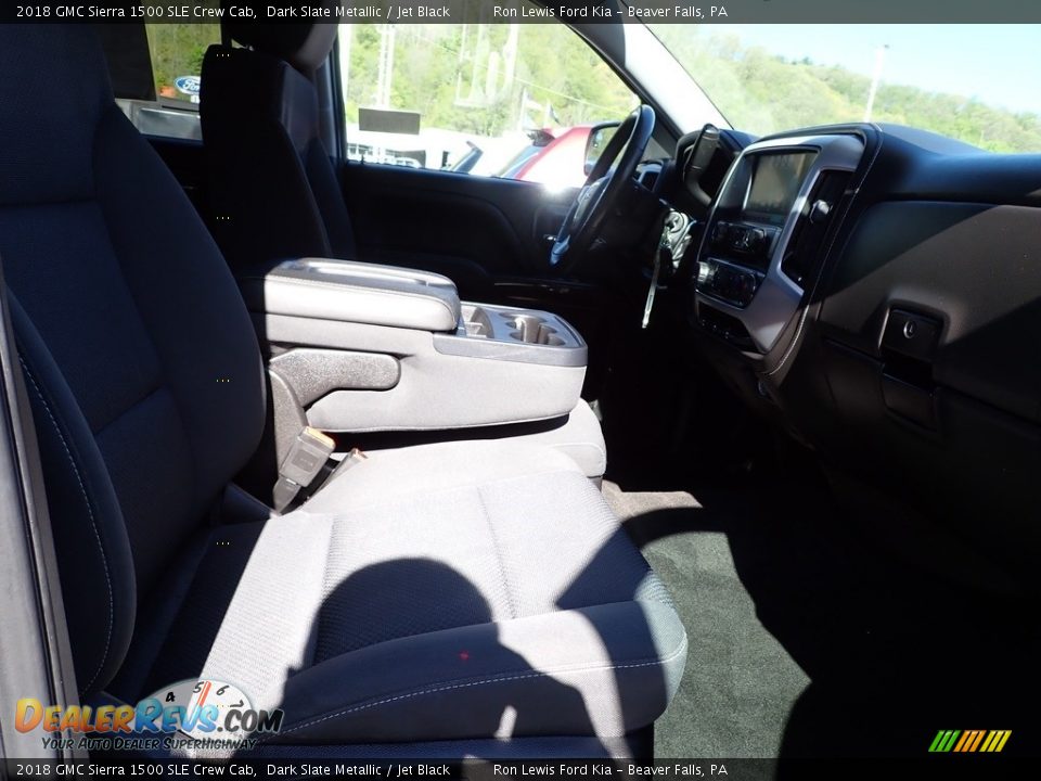 2018 GMC Sierra 1500 SLE Crew Cab Dark Slate Metallic / Jet Black Photo #11