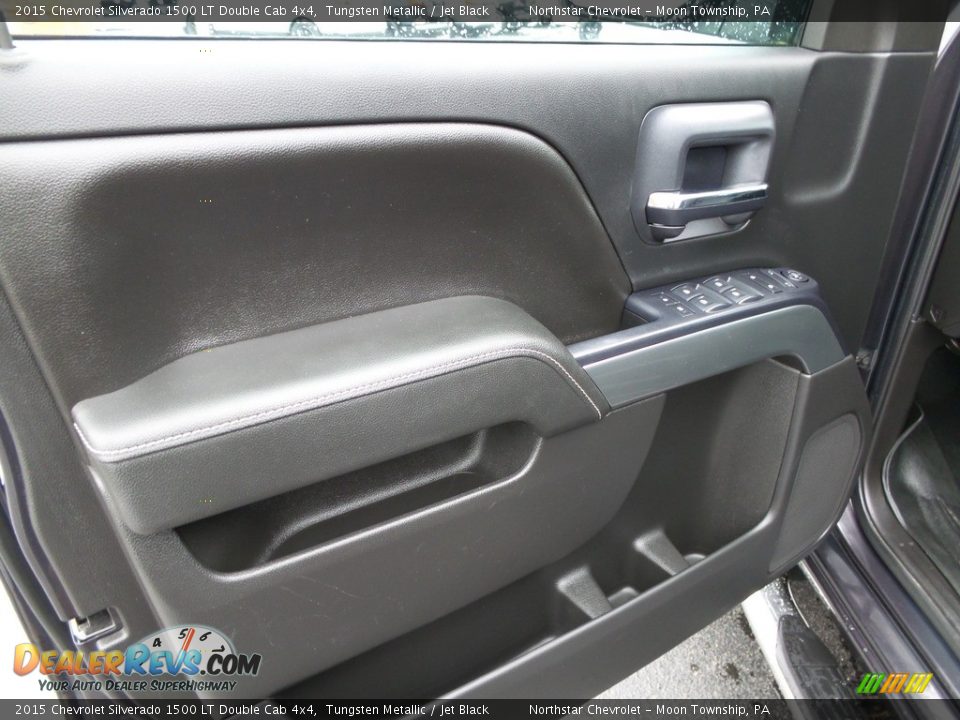 2015 Chevrolet Silverado 1500 LT Double Cab 4x4 Tungsten Metallic / Jet Black Photo #22