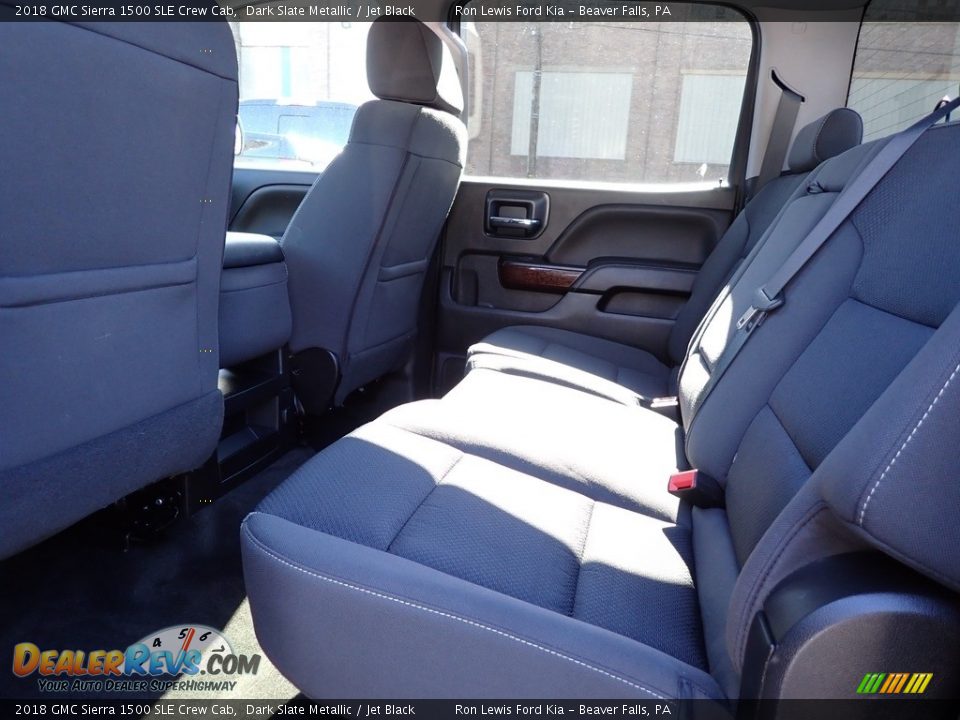 2018 GMC Sierra 1500 SLE Crew Cab Dark Slate Metallic / Jet Black Photo #12