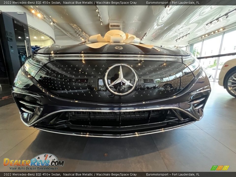 2022 Mercedes-Benz EQS 450+ Sedan Nautical Blue Metallic / Macchiato Beige/Space Gray Photo #7