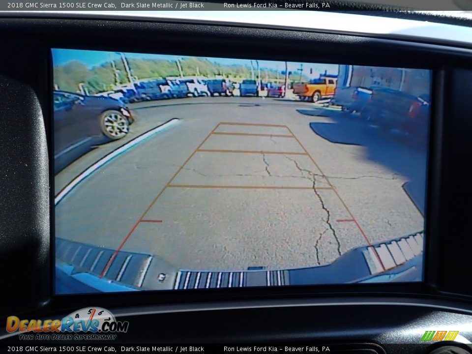 2018 GMC Sierra 1500 SLE Crew Cab Dark Slate Metallic / Jet Black Photo #17