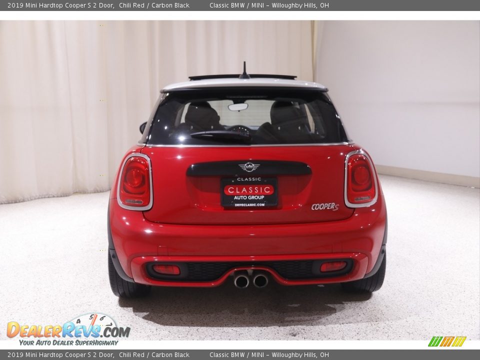 2019 Mini Hardtop Cooper S 2 Door Chili Red / Carbon Black Photo #16
