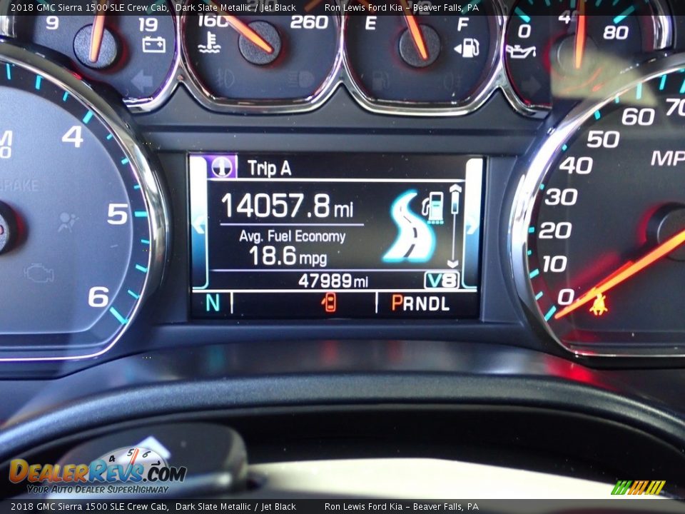 2018 GMC Sierra 1500 SLE Crew Cab Gauges Photo #18