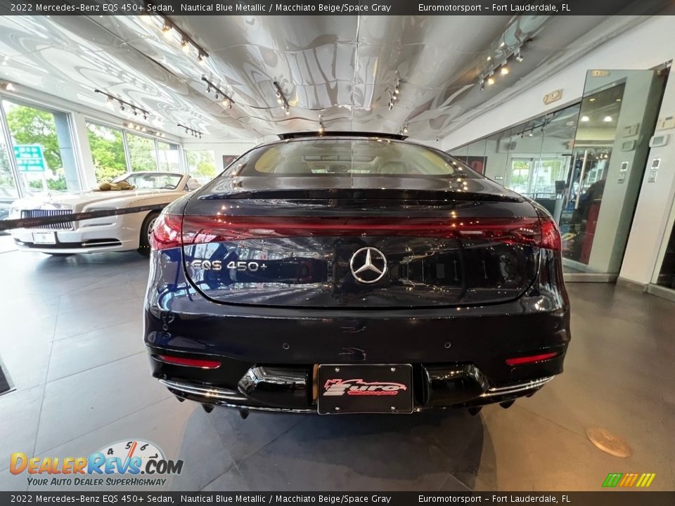 2022 Mercedes-Benz EQS 450+ Sedan Nautical Blue Metallic / Macchiato Beige/Space Gray Photo #11