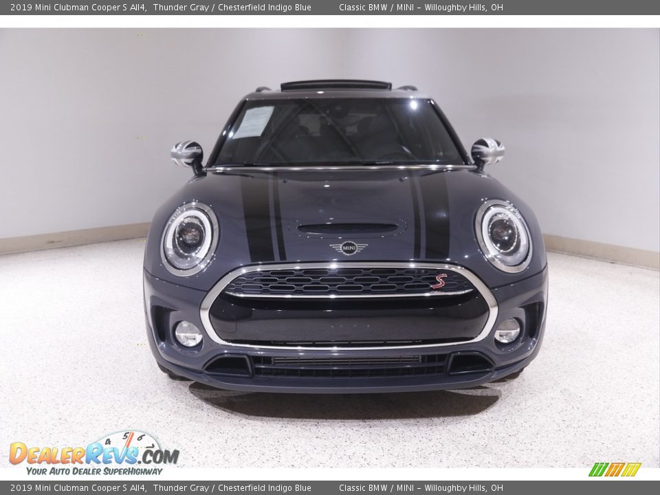 2019 Mini Clubman Cooper S All4 Thunder Gray / Chesterfield Indigo Blue Photo #2