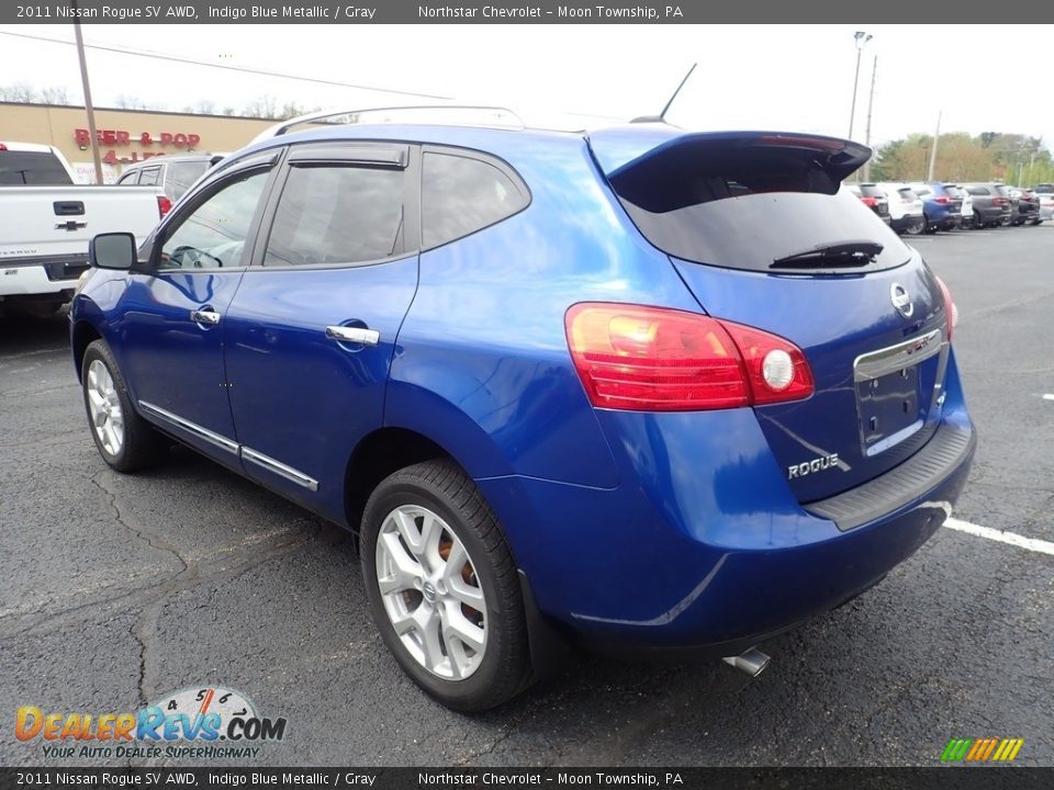2011 Nissan Rogue SV AWD Indigo Blue Metallic / Gray Photo #3