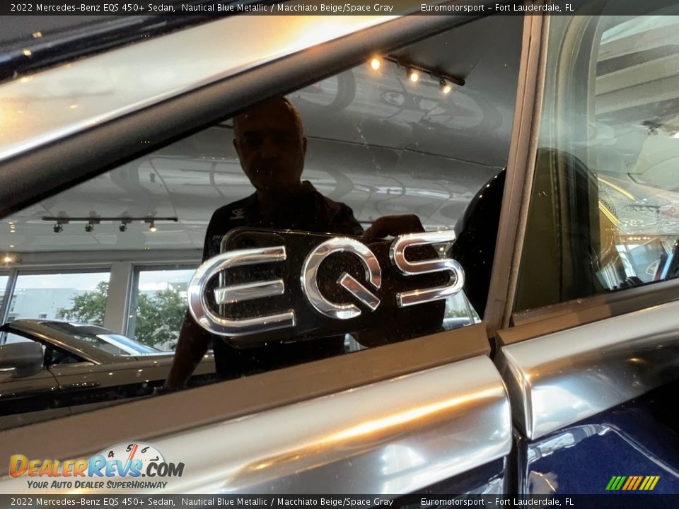 2022 Mercedes-Benz EQS 450+ Sedan Nautical Blue Metallic / Macchiato Beige/Space Gray Photo #14