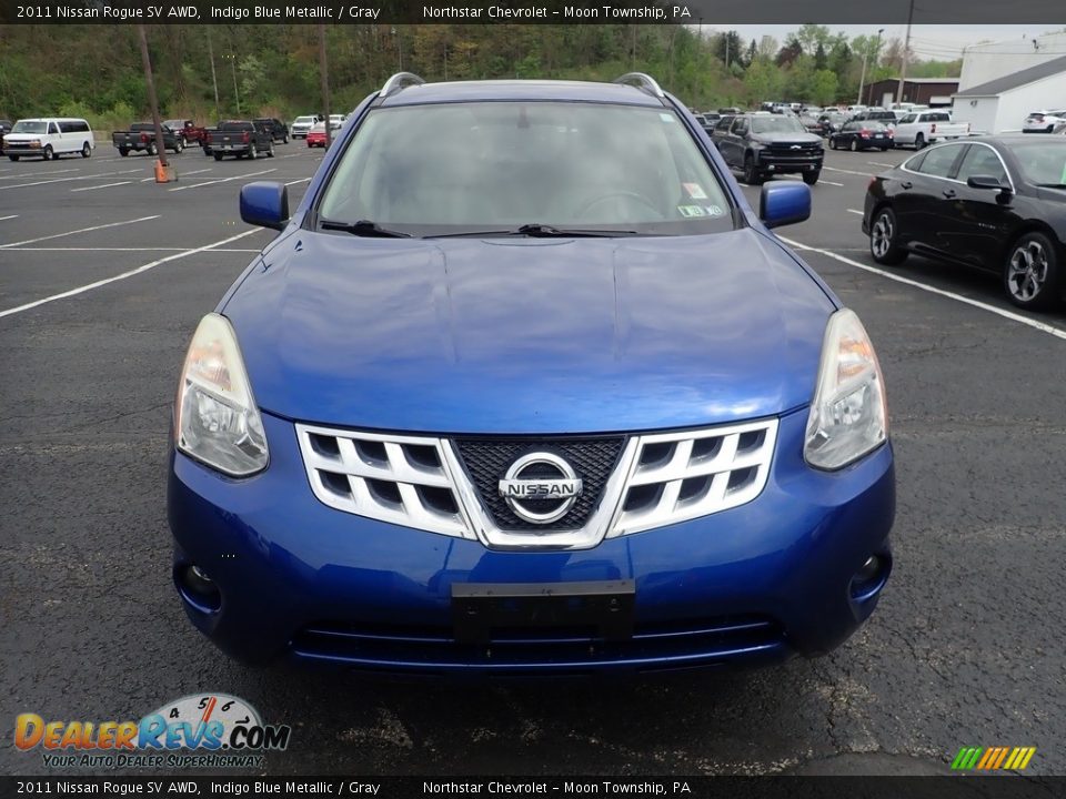 2011 Nissan Rogue SV AWD Indigo Blue Metallic / Gray Photo #8