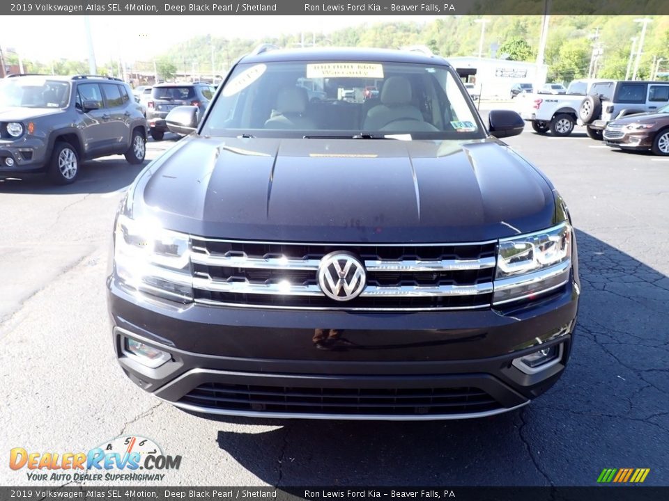 2019 Volkswagen Atlas SEL 4Motion Deep Black Pearl / Shetland Photo #3