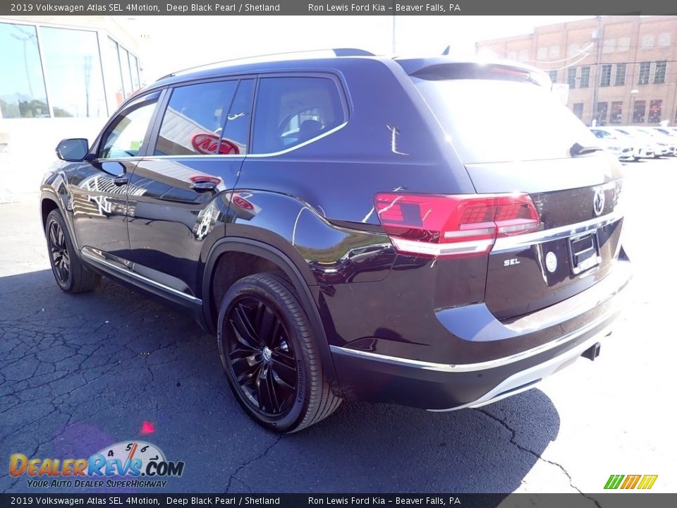 2019 Volkswagen Atlas SEL 4Motion Deep Black Pearl / Shetland Photo #6