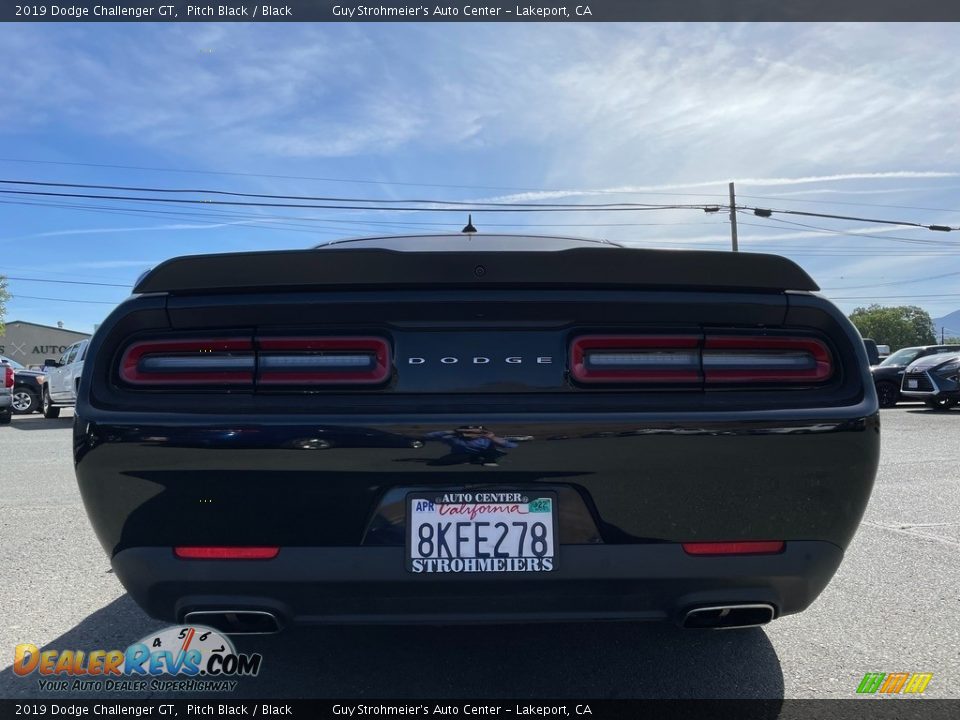 2019 Dodge Challenger GT Pitch Black / Black Photo #6