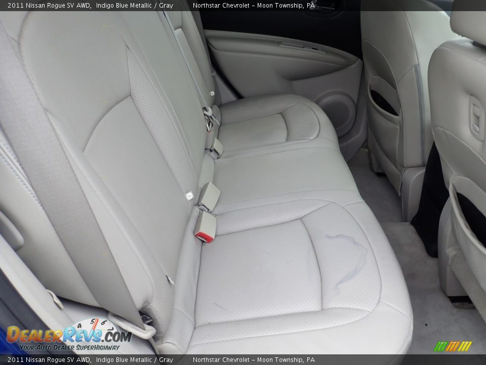 2011 Nissan Rogue SV AWD Indigo Blue Metallic / Gray Photo #12