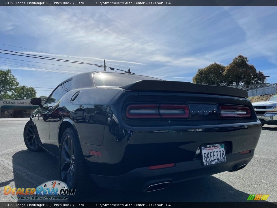 2019 Dodge Challenger GT Pitch Black / Black Photo #7