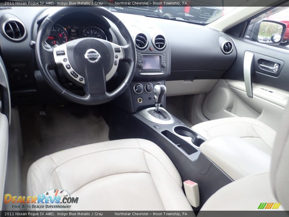 2011 Nissan Rogue SV AWD Indigo Blue Metallic / Gray Photo #15