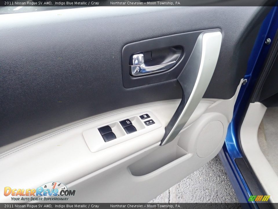 2011 Nissan Rogue SV AWD Indigo Blue Metallic / Gray Photo #16