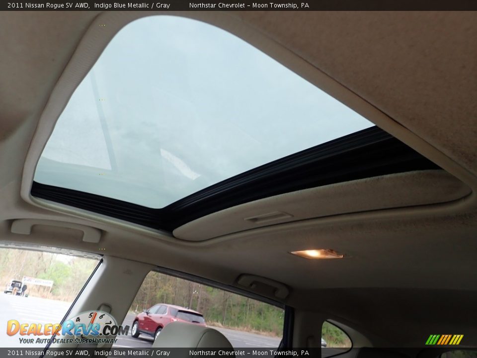2011 Nissan Rogue SV AWD Indigo Blue Metallic / Gray Photo #17