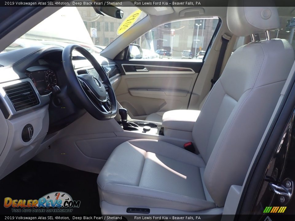 2019 Volkswagen Atlas SEL 4Motion Deep Black Pearl / Shetland Photo #13