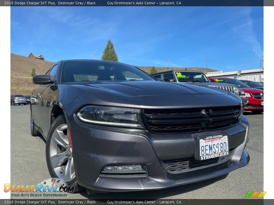 2018 Dodge Charger SXT Plus Destroyer Gray / Black Photo #1