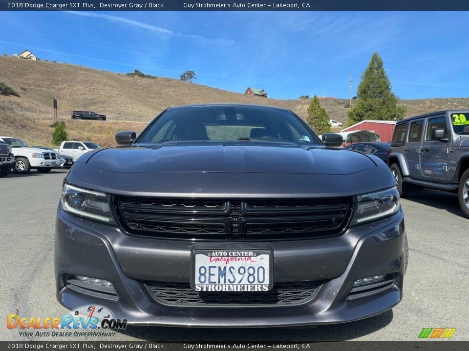 2018 Dodge Charger SXT Plus Destroyer Gray / Black Photo #2