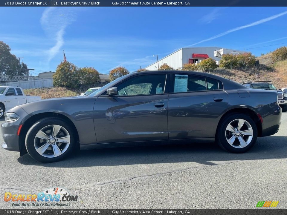 2018 Dodge Charger SXT Plus Destroyer Gray / Black Photo #4