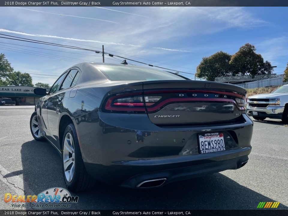 2018 Dodge Charger SXT Plus Destroyer Gray / Black Photo #5