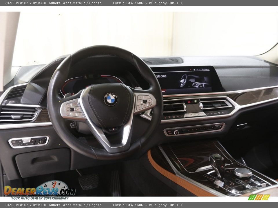 2020 BMW X7 xDrive40i Mineral White Metallic / Cognac Photo #6