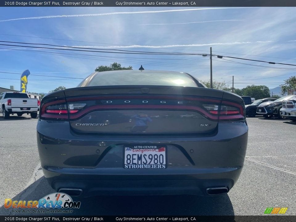 2018 Dodge Charger SXT Plus Destroyer Gray / Black Photo #6