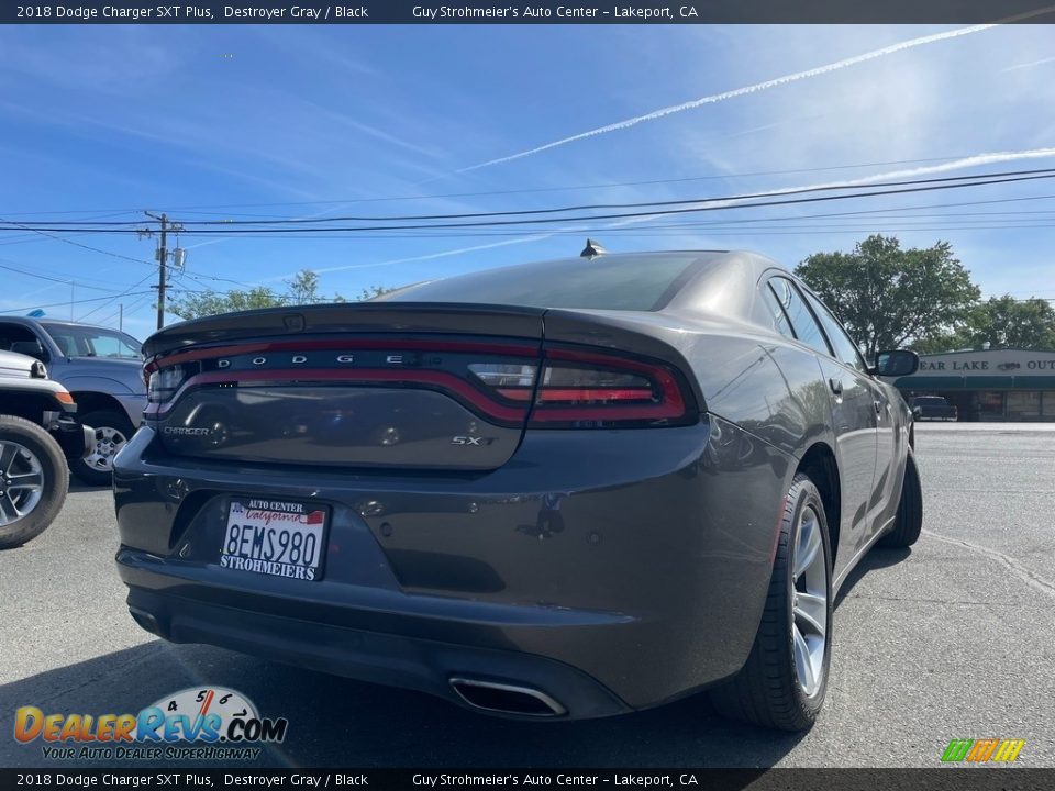 2018 Dodge Charger SXT Plus Destroyer Gray / Black Photo #7