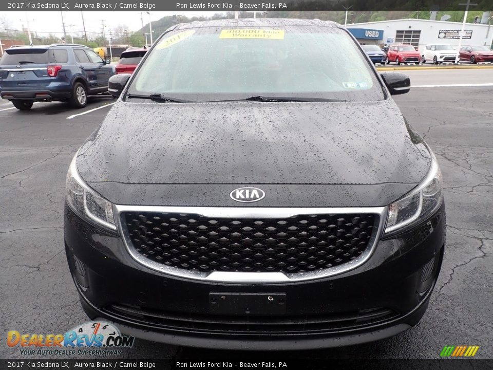 2017 Kia Sedona LX Aurora Black / Camel Beige Photo #3