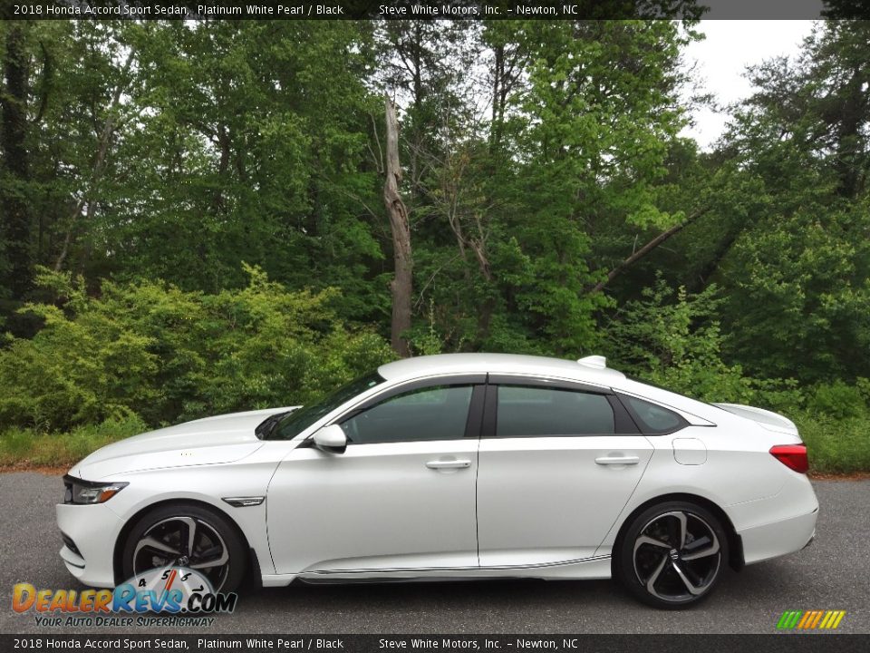 2018 Honda Accord Sport Sedan Platinum White Pearl / Black Photo #1