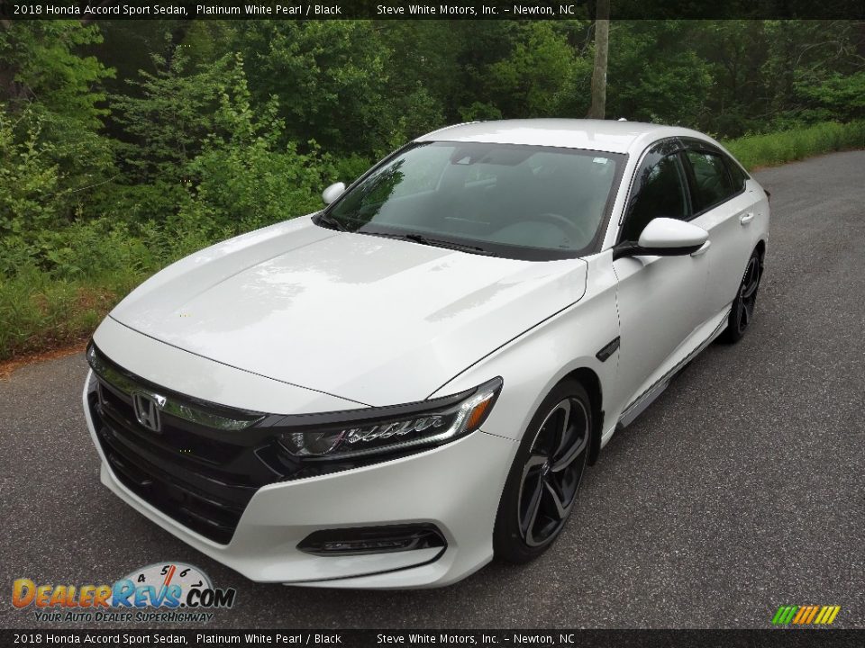 2018 Honda Accord Sport Sedan Platinum White Pearl / Black Photo #3