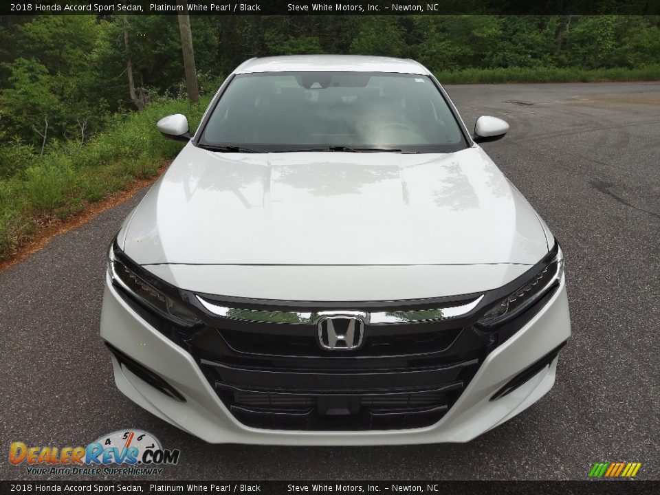 2018 Honda Accord Sport Sedan Platinum White Pearl / Black Photo #4