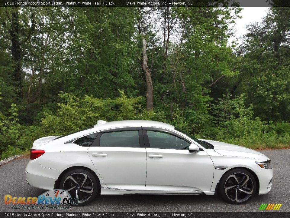 2018 Honda Accord Sport Sedan Platinum White Pearl / Black Photo #6