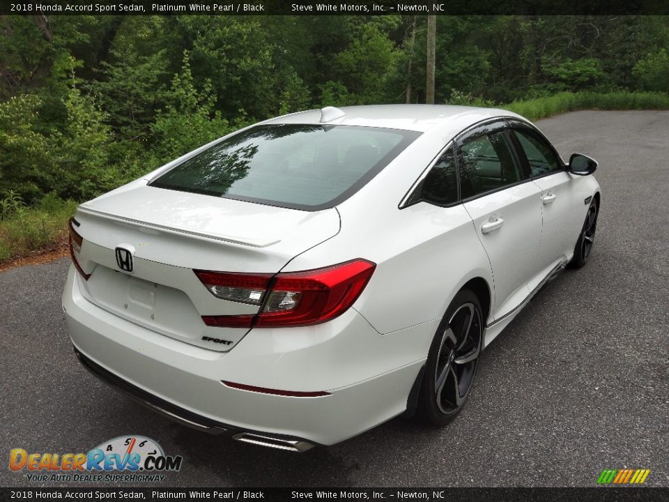 2018 Honda Accord Sport Sedan Platinum White Pearl / Black Photo #7