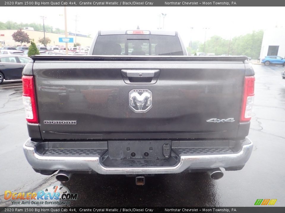 2020 Ram 1500 Big Horn Quad Cab 4x4 Granite Crystal Metallic / Black/Diesel Gray Photo #6