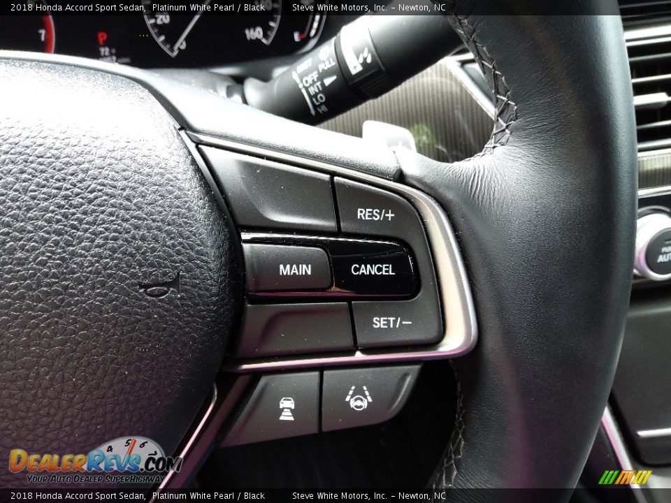 2018 Honda Accord Sport Sedan Platinum White Pearl / Black Photo #19