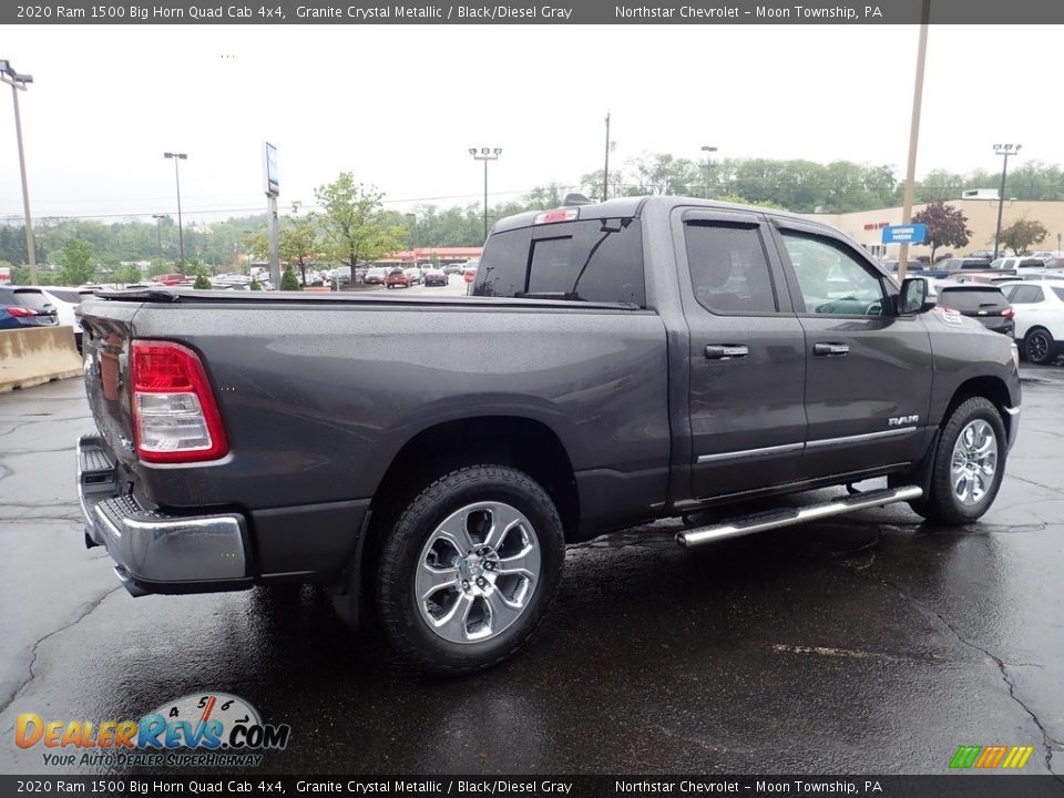 2020 Ram 1500 Big Horn Quad Cab 4x4 Granite Crystal Metallic / Black/Diesel Gray Photo #8