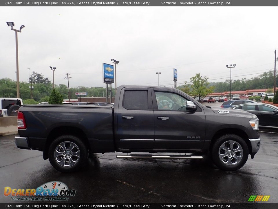 2020 Ram 1500 Big Horn Quad Cab 4x4 Granite Crystal Metallic / Black/Diesel Gray Photo #9