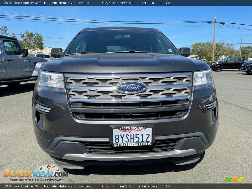 2018 Ford Explorer XLT Magnetic Metallic / Ebony Black Photo #2