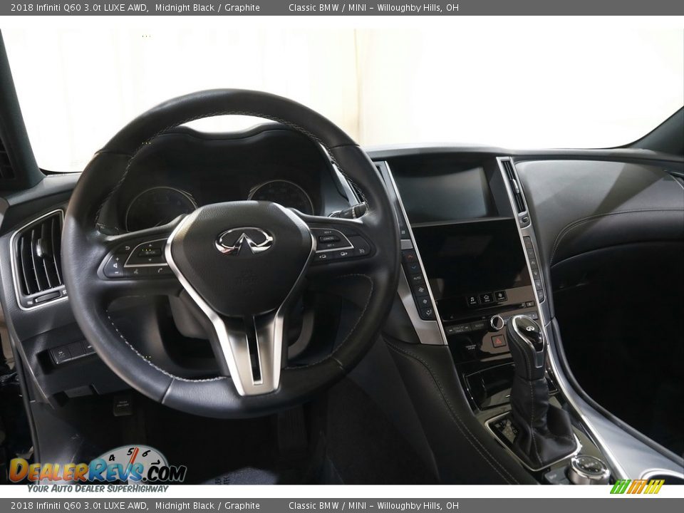 Dashboard of 2018 Infiniti Q60 3.0t LUXE AWD Photo #6