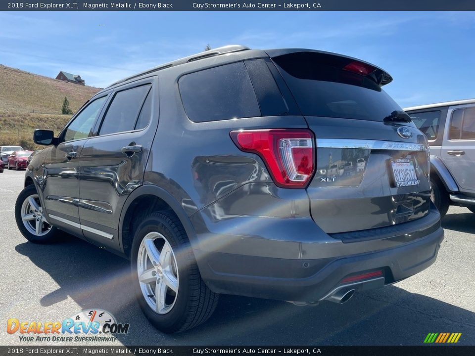 2018 Ford Explorer XLT Magnetic Metallic / Ebony Black Photo #5