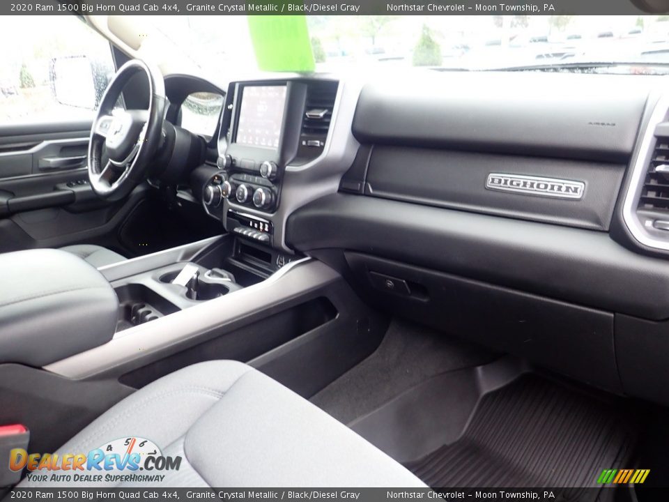 2020 Ram 1500 Big Horn Quad Cab 4x4 Granite Crystal Metallic / Black/Diesel Gray Photo #15