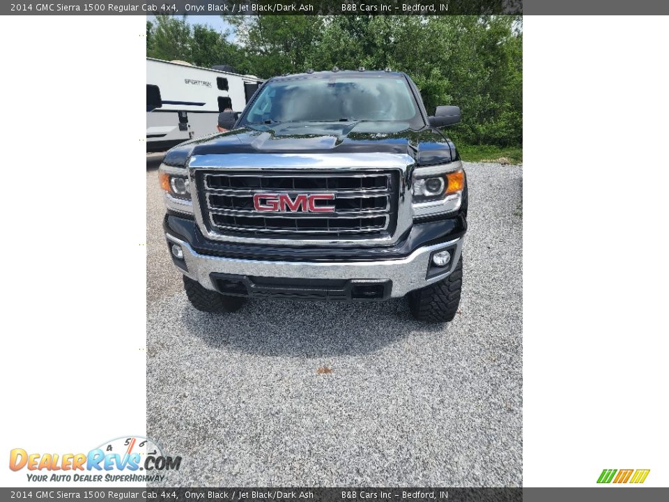 2014 GMC Sierra 1500 Regular Cab 4x4 Onyx Black / Jet Black/Dark Ash Photo #3