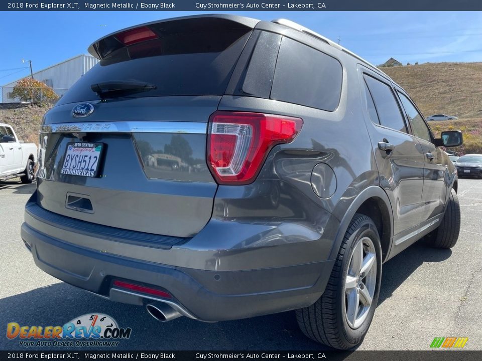 2018 Ford Explorer XLT Magnetic Metallic / Ebony Black Photo #7